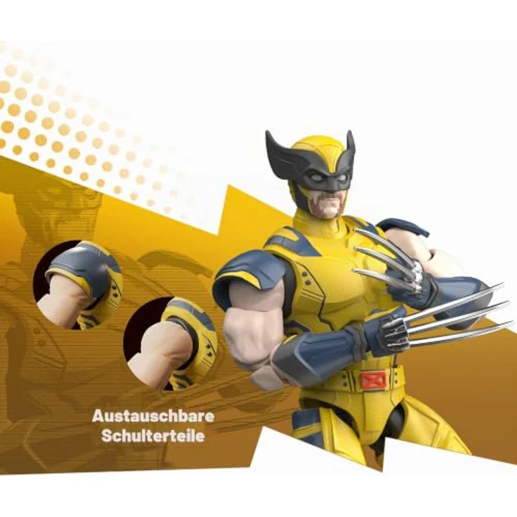 Blokees Marvel Heroes Champion Class 05 Wolverine, detaillierte Sammelfigur, gelenkter Modellbausatz, 15 cm Höhe, aus hochwertigem PVC, mehrfarbig – Bild 8