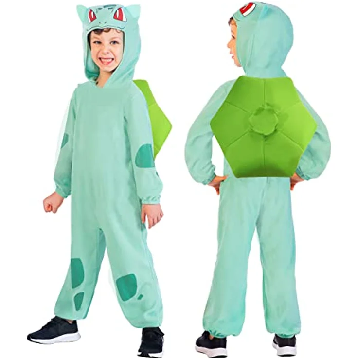 amscan 9915118 - Kids Officially Licensed Pokémon Bulbasaur Costume Age 3-4 Years – Bild 3