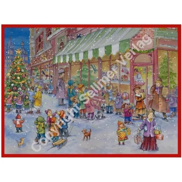 Richard Sellmer Verlag Adventskalender 70156 - AdventskalenderAdvent Calendar - Großer Adventskalender für Kinder mit Überraschungen aus dem Spielzeugladen