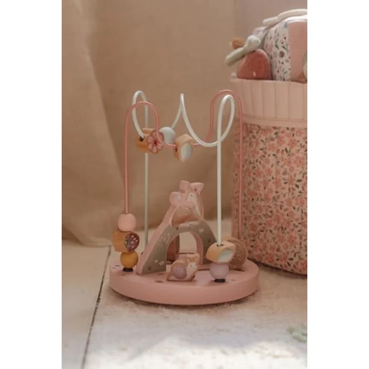 Little Dutch 7348 Aktivitätsspirale Fairy Garden, FSC Holz Motorikschleife für Kinder ab 18 Monaten, 18x18x22,4 cm – Bild 2