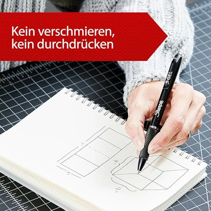 Parker Jotter-Gelschreiber | Edelstahl mit Goldzierteilen | mittlere Schreibspitze (0,7 mm) | schwarze Tinte | Blister-Verpackung – Bild 3