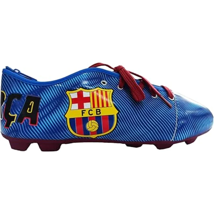CYPBRANDS FC Barcelona Stiefeltasche, Blau (Blaugrana), 3D-Stiefelform, Reißverschluss zur sicheren Aufbewahrung – Bild 2
