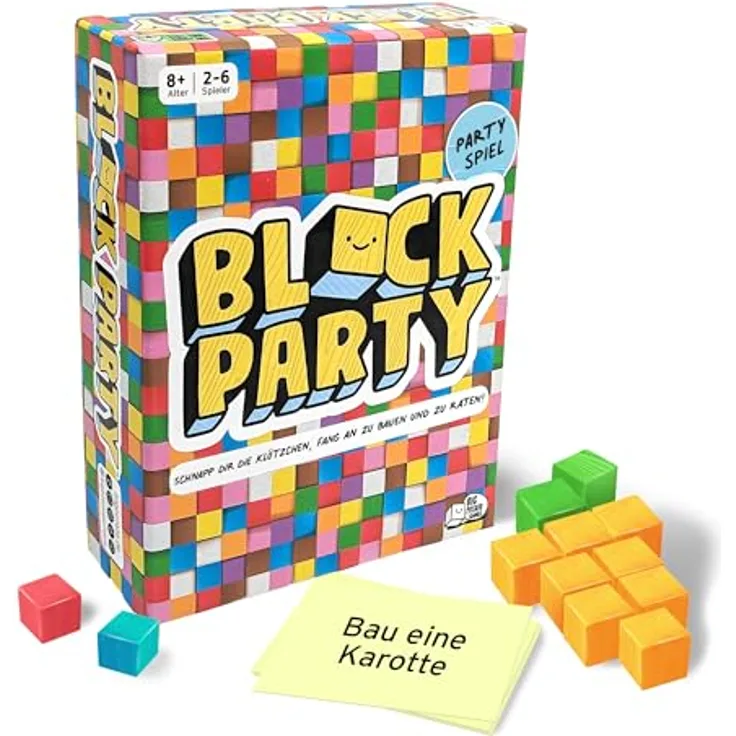 Big Potato Block Party: BAU Spiel mit bunten Klötzen für 2-8 Spieler, für Kinder ab 8 Jahren und Familien