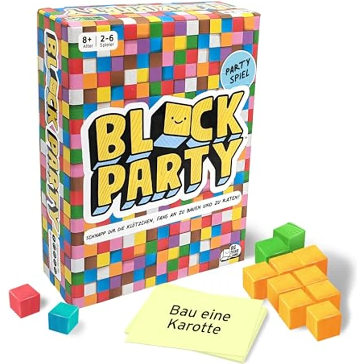 Big Potato Block Party: BAU Spiel mit bunten Klötzen für 2-8 Spieler, für Kinder ab 8 Jahren und Familien – Bild 1