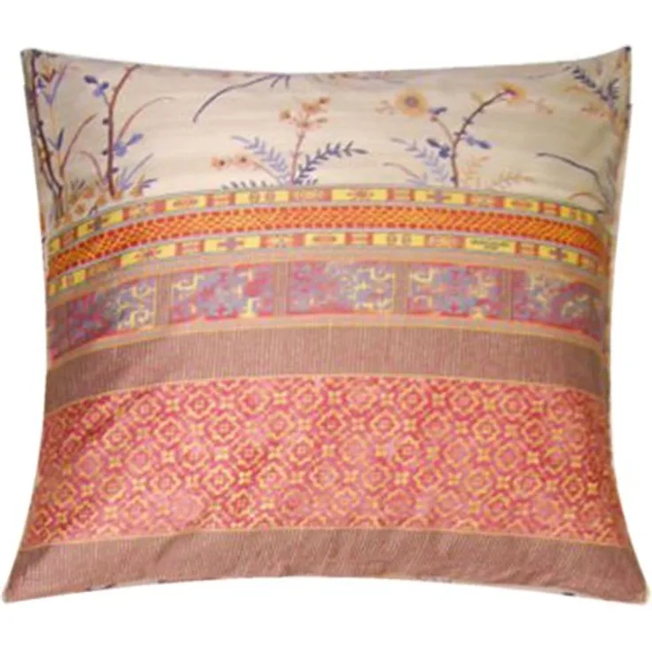 Bassetti Fong Kissenhülle zu Bettwäsche, 100% Baumwollsatin (110 Fäden pro cm²), Beige, 40x80 cm