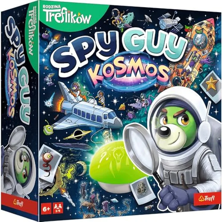 TREFL Spy Guy Weltraumspiel, interaktives Brettspiel für Kinder