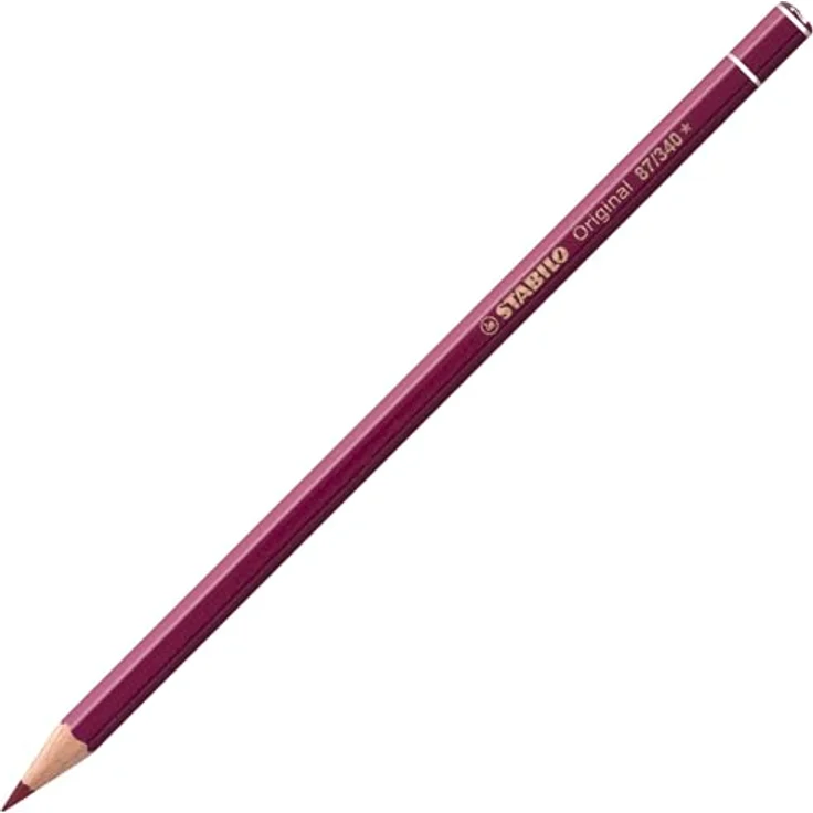 STABILO Buntstift STABILO Original, rotviolett, hohl-elastische Mine für feine Linien, bruchsicher, wischfest – Bild 1