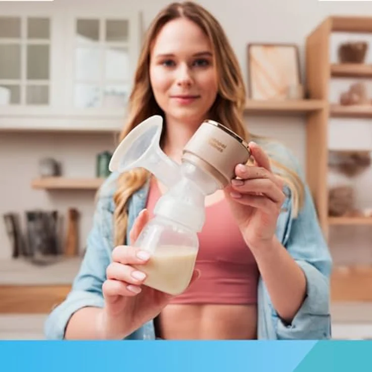 Canpol Babies PowerPump Milchpumpe, elektrische Muttermilchpumpe für effektives Abpumpen, einfach zusammenzubauen, für unterwegs geeignet – Bild 5