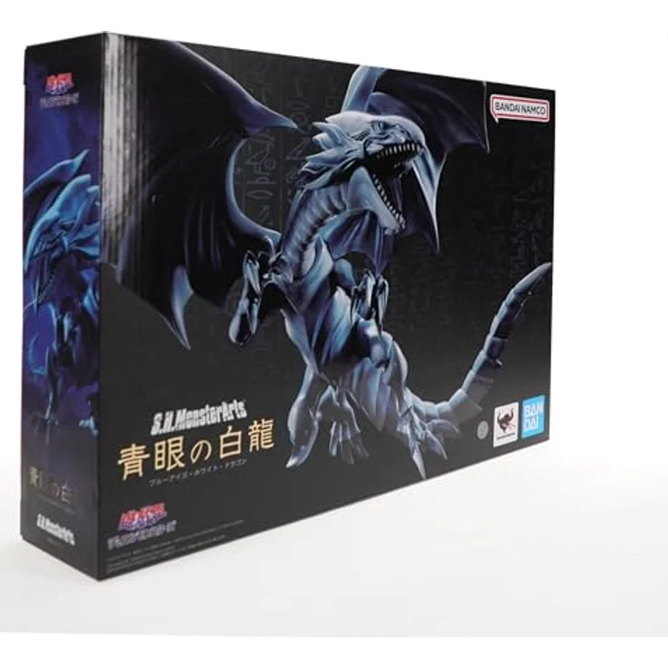 TAMASHII NATIONS Bandai S.h. Monsterarts Yu-Gi-Oh! Blue-Eyes White Dragon, Sammelfigur mit originalgetreuer Farbgebung und hoher Beweglichkeit – Bild 3