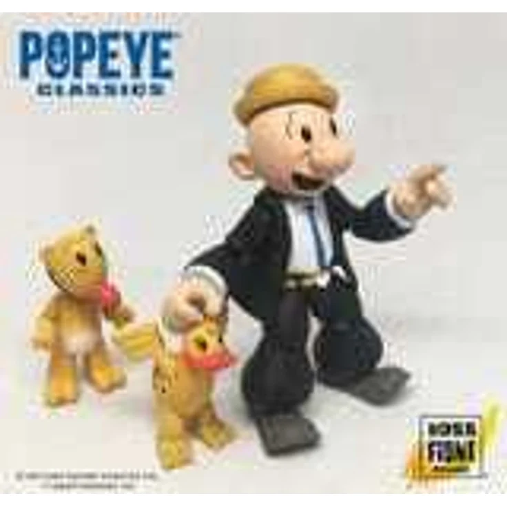 Boss Fight Studio Popeye Actionfigur Wave 01 Castor Oyl, 1:12 Sammelfigur mit 3 abnehmbaren Hüten, 4-6 cm groß