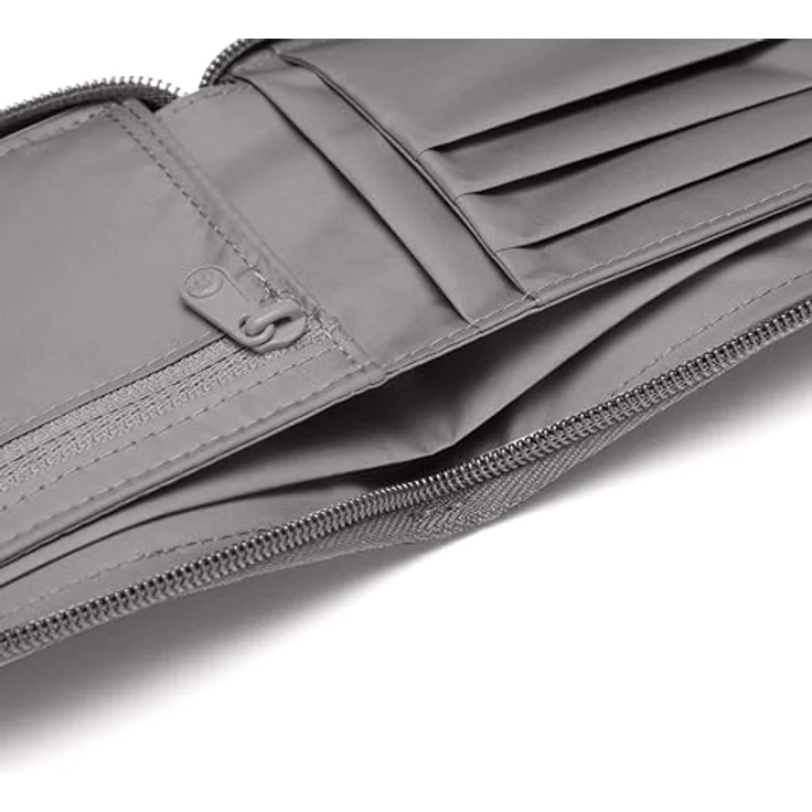 Pacsafe RFIDsafe Zip Around Wallet, Geldbörse mit RFID-Blocker Schutz, steinfarben (taupe) – Bild 8