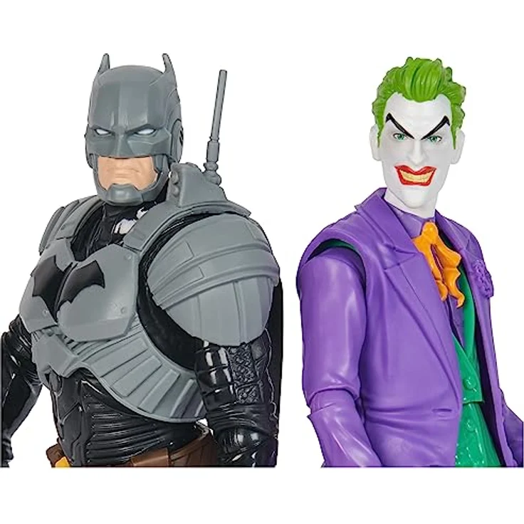 Spin Master Batman Adventures Batman vs The Joker Action-Figuren Set, 30 cm - 2 voll bewegliche Figuren mit 12 Ausrüstungsgegenständen für spannendes Rollenspiel, Spielzeug für Kinder ab 4 Jahren – Bild 4