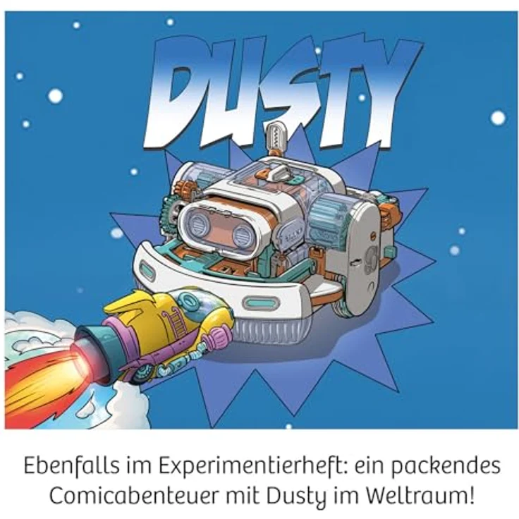 KOSMOS 621322 Dusty, Staubsaugerroboter für Kinder mit mechanischen Sensoren, Experimentierkasten ab 8 Jahre – Bild 4