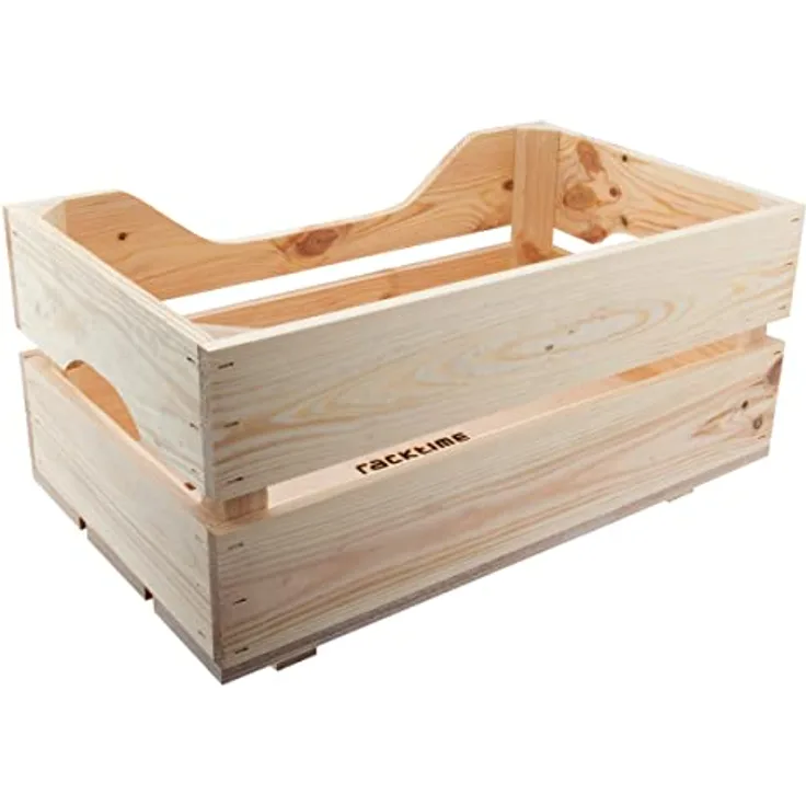 Racktime Unisex – Erwachsene Woodpacker Fahrradkorb, schwarz, 1size