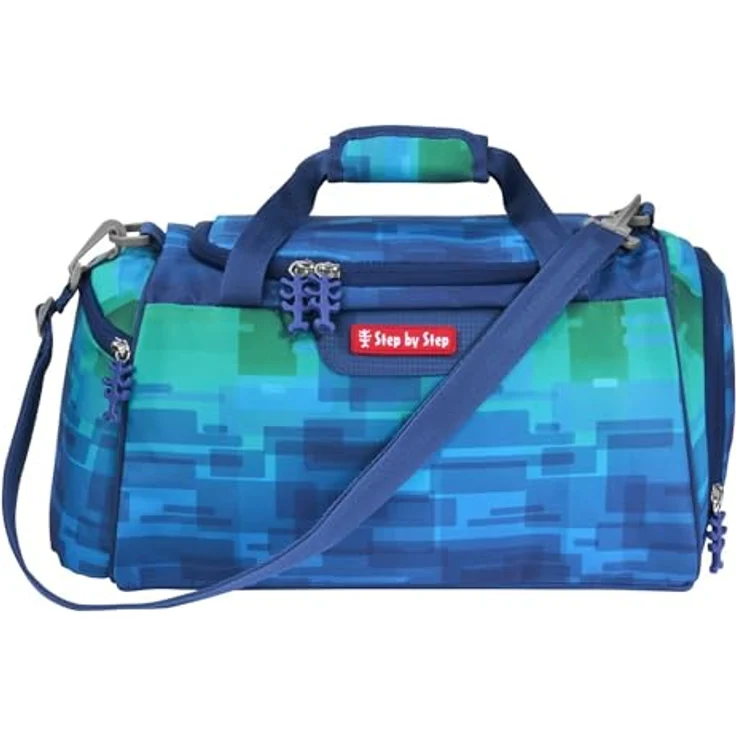 Step by Step Sporttasche 36 cm, blau, aus 100% Polyester, Kinder-Sporttasche, 36 x 19 x 20 cm – Bild 1
