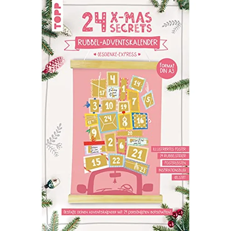 24 X-Mas Secrets - Rubbel-Adventskalender