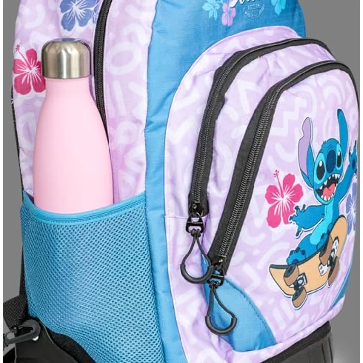 Karactermania Schulrucksack One Piece Ruffy "Luffy Gear 5", Trolley-Rucksack mit praktischen Rollen, 39L Volumen, 2 Hauptfächer, gepolsterte Tasche für elektronische Geräte, 47 cm hoch – Bild 6