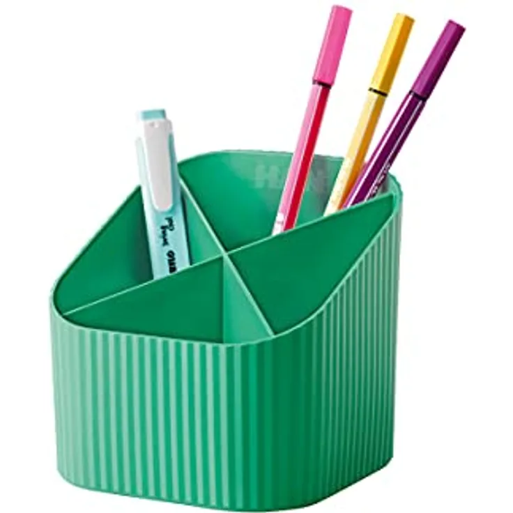 HAN Schreibtischköcher Re-X-LOOP – say yes to 100% recycled, modernes, junges Design für alle Schreibtischutensilien, grün, 17238-905