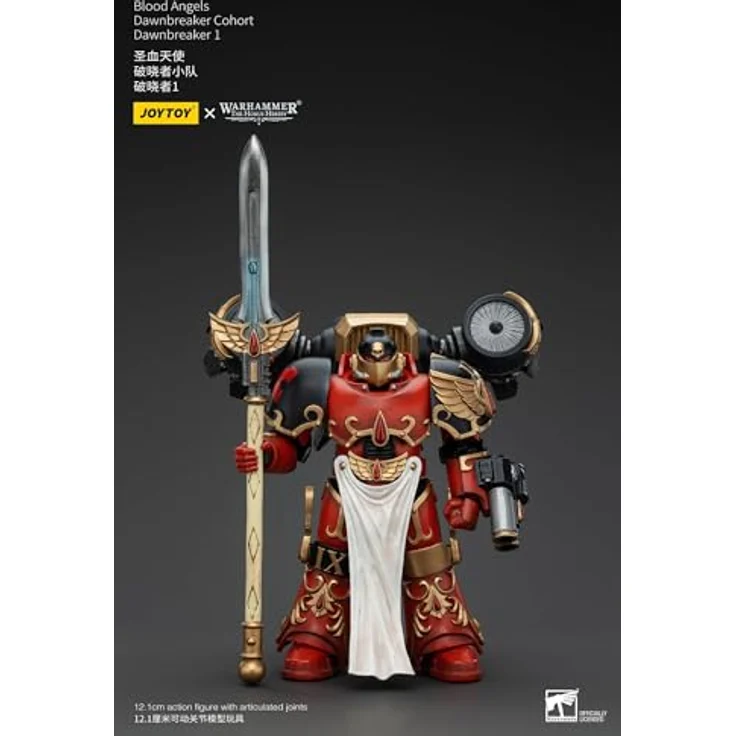 JOYTOY Warhammer The Horus Heresy Action Figure 1/18 Blood Angels Dawnbreaker Cohort, 13 cm, detaillierte bewegliche Figur mit dynamischer Rüstung und präzisionsgefertigten Waffen – Bild 2