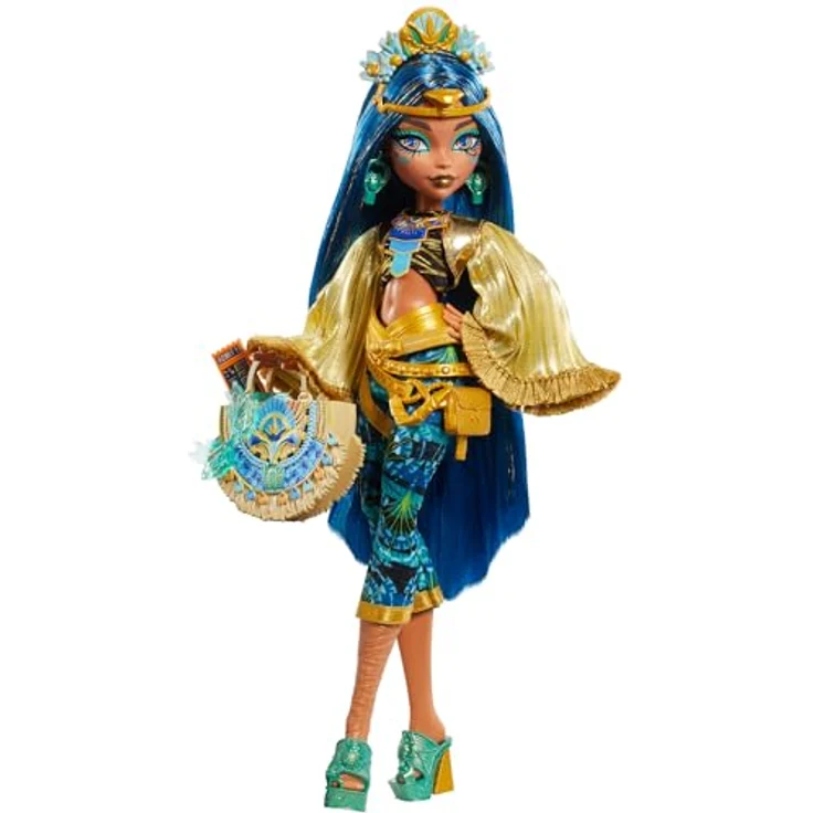 Mattel® Anziehpuppe Monster High, Monsterfest Cleo de Nile mit Festival-Outfit, schaurig-schöne Geschenkidee für Kinder ab 4 Jahren – Bild 2