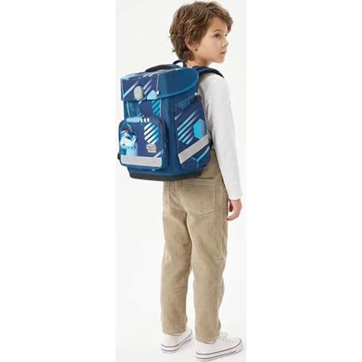 SCHOOL-MOOD Champion Maxx Pro Schulranzen-Set 6-teilig, höhenverstellbar, 22 L, ca. 1,1 kg – Motiv Jonas (Fußball), für Grundschule 1.–4. Klasse, Modell 2026 – Bild 2