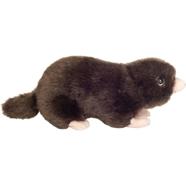 Teddy Hermann® Kuscheltier Plüschtier Maulwurf, hochwertiger Plüsch, ideal für unterwegs, schwarz