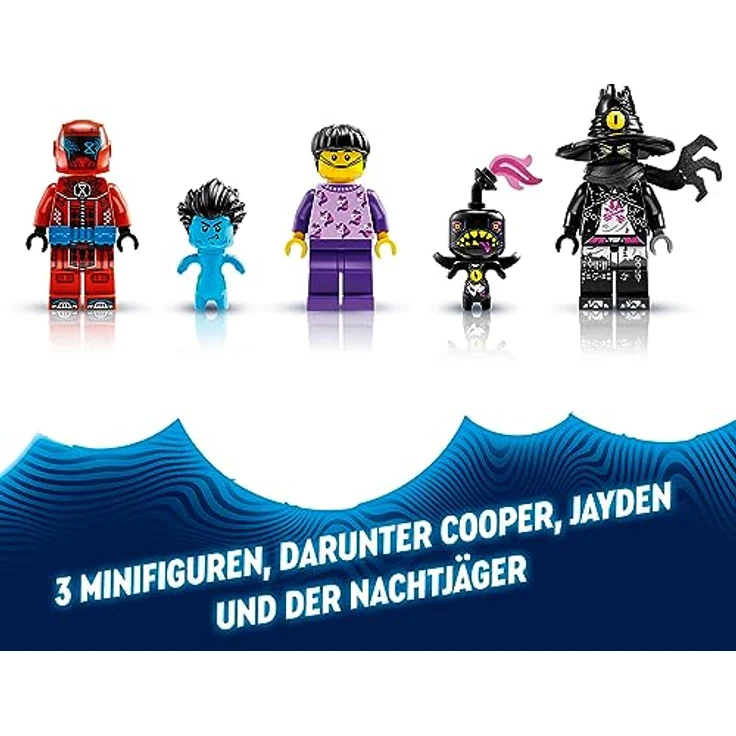 LEGO 71458 DREAMZzz Krokodilauto, 2in1 Set als Monster Truck oder Krokodil-Spielzeug-Auto, mit Minifiguren Cooper, Jayden und Nachtjäger, kreatives Geschenk für Kinder ab 8 Jahren – Bild 4