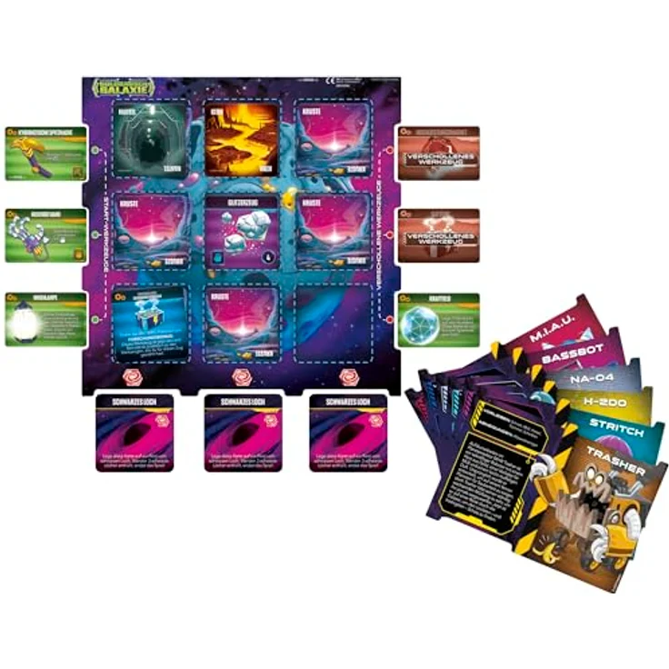 Hasbro Gaming Goldrausch Galaxie, Strategie-Kartenspiel für Familien, Kinder, Jugendliche und Erwachsene, für 2–6 Spieler, Weltraumschätze sammeln, High-Tech-Werkzeug nutzen – Bild 3