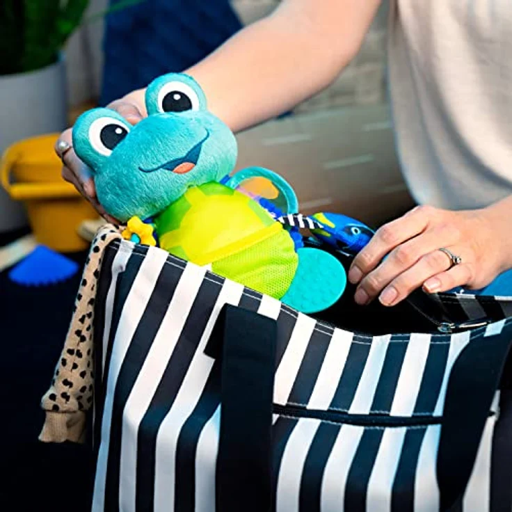 Baby Einstein Neptune, sensorisches Kuscheltier mit Plüschaktivität, knisternde Geräusche und kontrastreiche Farben, abwischbar – Bild 16