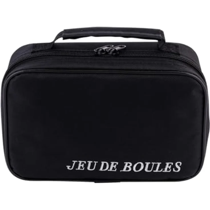 Engelhart Boule Set 6-Teilig, Metall Kugeln Schwarz/Silber mit Tasche, Zubehör für Petanque und Boccia – Bild 5