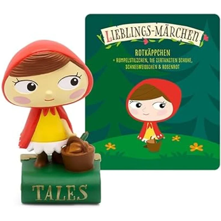 tonies Hörfiguren für Toniebox, Lieblings-Märchen – Rotkäppchen, 4 Märchen für Kinder ab 3 Jahren, Spielzeit ca. 60 Minuten – Bild 1