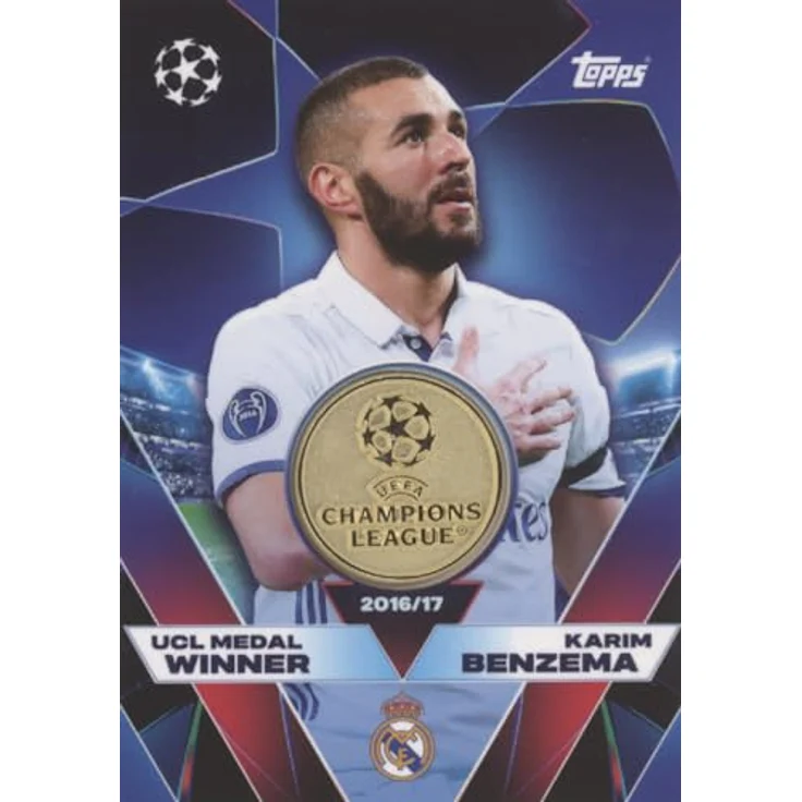 Topps UCLW-KB Karim Benzema Relic Card, UCL-Medaillengewinner, Champions League Saison 2025/26, Real Madrid – Bild 2