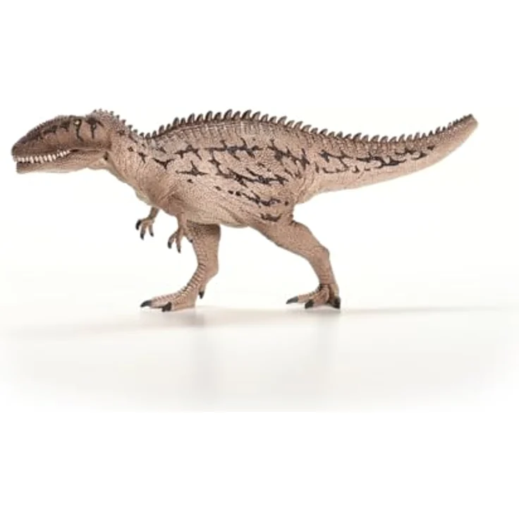 Schleich Carcharodontosaurus (15048), beweglicher Dinosaurier mit steingrauer Echsenhaut und dynamischer Pose, 33 x 8 x 13 cm – Bild 6