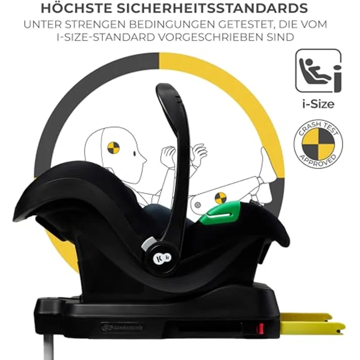KinderKraft Newly 4in1, leichter Kombikinderwagen für Kinder bis 22 kg mit Buggy-Funktion, inkl. Mink Pro i-Size Kindersitz und Zubehör – Bild 3