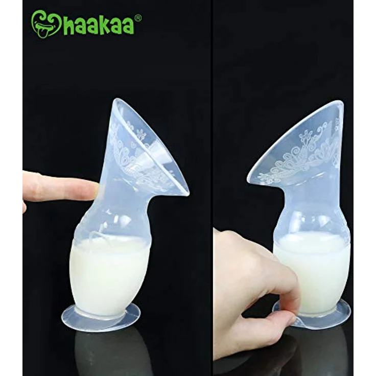 Haakaa Manuelle Milchpumpe mit Saugfuß, 150 ml, aus 100 % lebensmittelechtem Silikon, BPA-frei – Bild 5