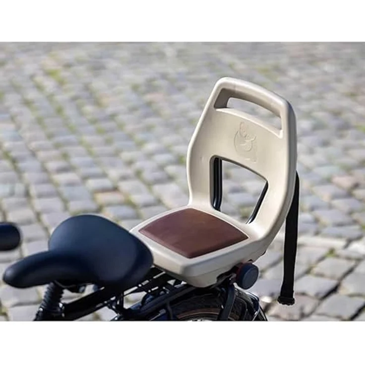 Qibbel Fahrradkindersitz 6+ Junior, bis 35 kg, E-Bike geeignet, khaki schwarz – Bild 2