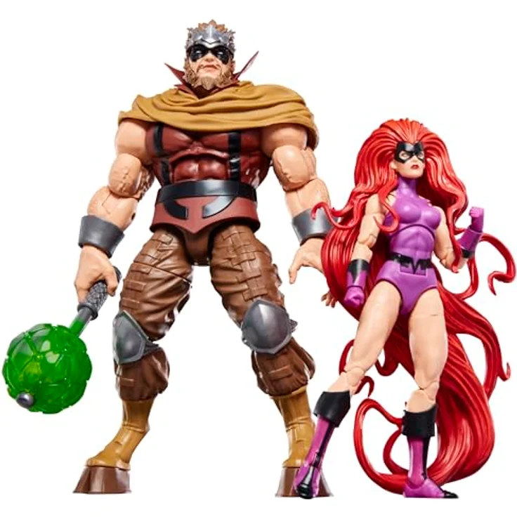 Hasbro Marvel Legends Series Inhumans, Medusa & Gorgon Action-Figuren 2er-Pack, 15 cm mit 6 Accessoires und über 20 Bewegungspunkten – Bild 4