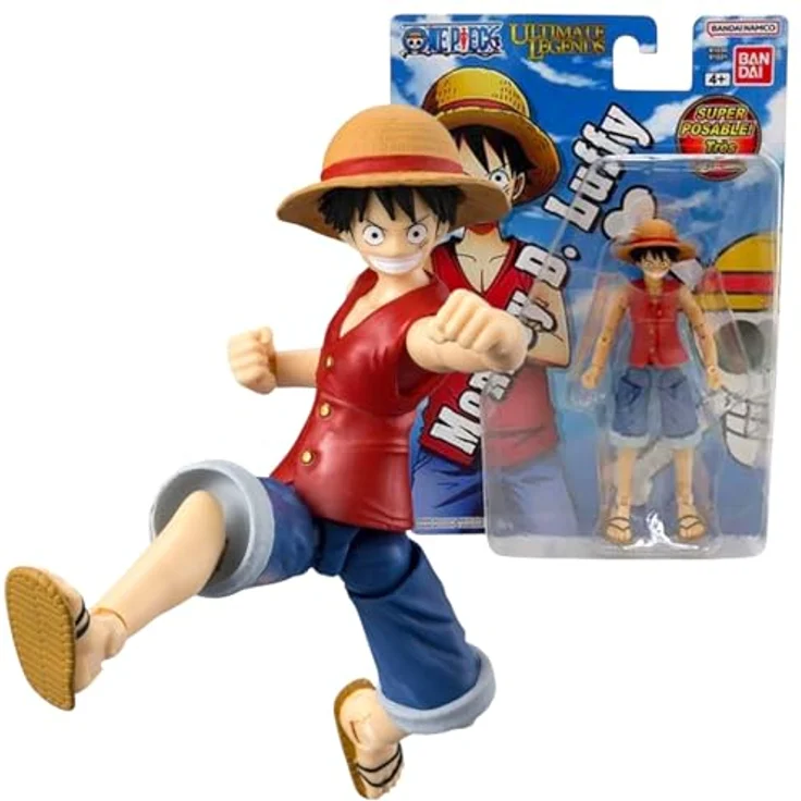 BANDAI Ultimate Legends One Piece Actionfigur 12 cm, Gelenkige Monkey D. Luffy Figur für Kinder ab 4 Jahren - Offizielle Lizenz - VE91031 – Bild 1