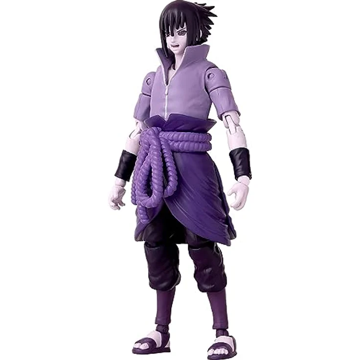 Bandai – Anime Heroes – Naruto Shippuden – Anime Heroes-Figur Sasuke 17 cm – Uchiwa Sasuke Rinnegan / Mangekyo Sharingan – 36962, Mehrfarbig – Bild 5