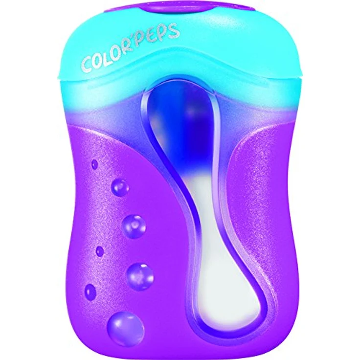 MAPED Dosenspitzer ColorPeps M043111, doppelt für dicke und dünne Buntstifte, ergonomisch, farbig sortiert – Bild 3