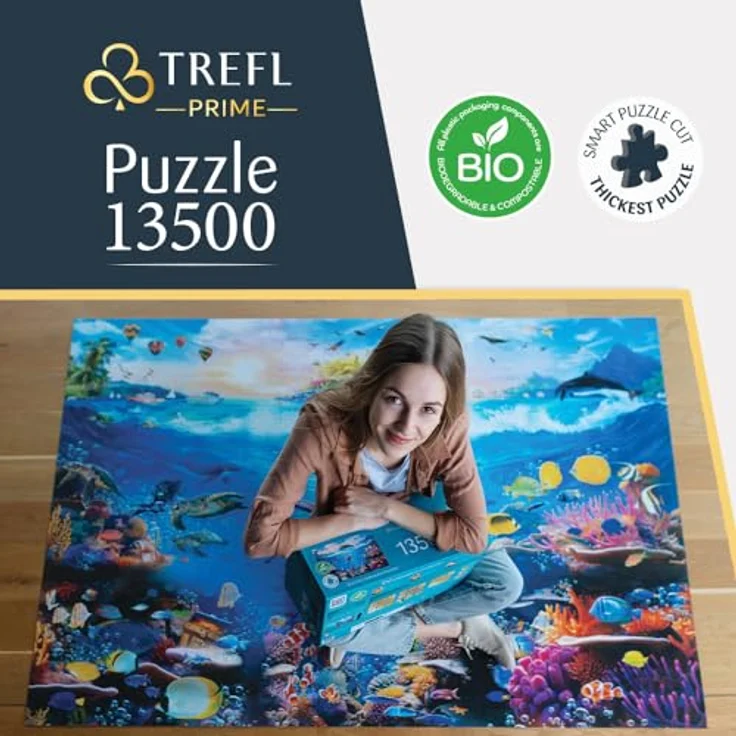Trefl Prime - Puzzle UFT: Dive into Underwater Paradise - 13500 Teile, Bunter Meeresboden, Dickster Karton, Bio, EKO, Unterhaltung für Erwachsene und Kinder ab 12 Jahren – Bild 3