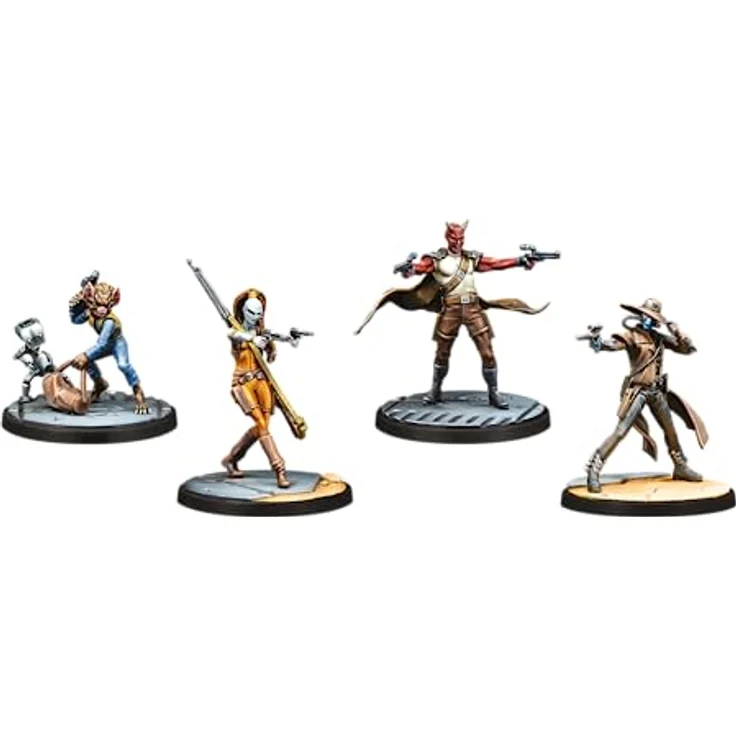 Atomic Mass Games AMGD1014 - Star Wars: Shatterpoint - Fistful of Credits Squad Pack, für 2 Spieler, ab 14 Jahren, unbemalte Miniaturen mit Cad Bane und Aurra Sing – Bild 6