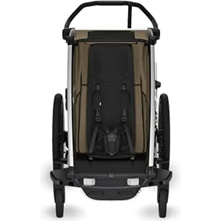 Thule Chariot Cross 2, Fahrradkinderanhänger mit verstellbarem Sitz, FlipWing-System und 5-Punkt-Gurt, schwarz – Bild 3