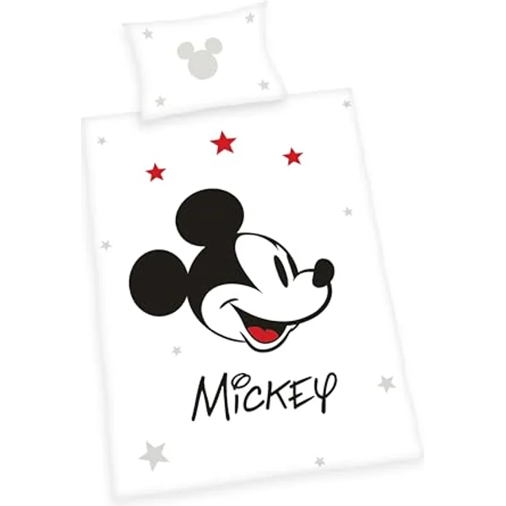 Herding Bettwäsche Mickey Mouse Disney, 100% Baumwolle, Mit Reißverschluss, Mehrfarbig