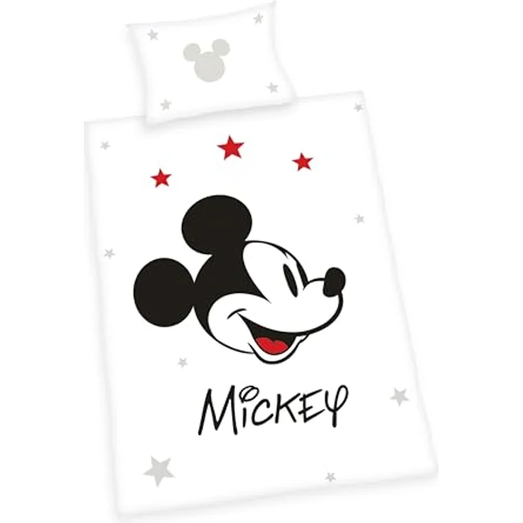 Herding Bettwäsche Mickey Mouse Disney, 100% Baumwolle, Mit Reißverschluss, Mehrfarbig – Bild 1