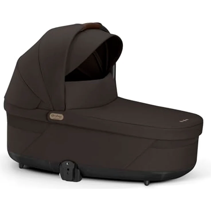 CYBEX Gold COT S LUX Kinderwagenaufsatz, Ab Geburt bis ca. 6 Monate, für Balios S Lux und Talos S Lux, Chocolate Brown, mit XXL-Sonnenverdeck und Tragegriff – Bild 5