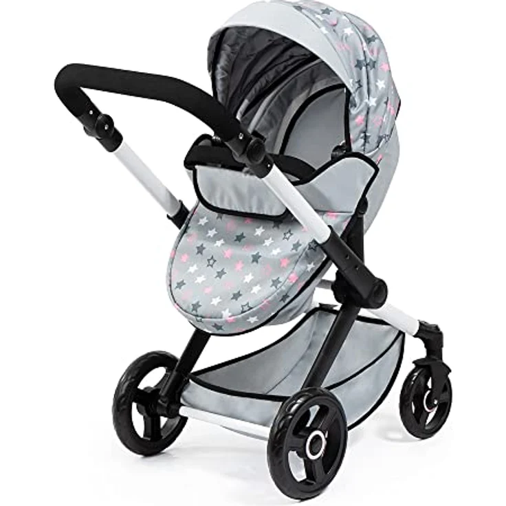 Bayer Design 17007AA Kombi-Puppenwagen Xeo mit Tasche, grau – Bild 2
