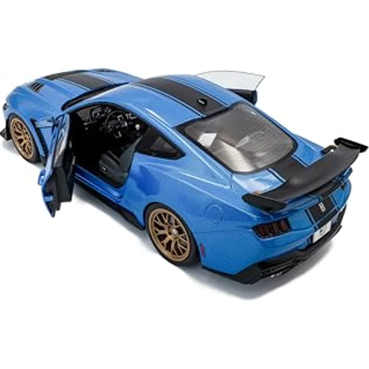 Solido 1:18 Shelby Mustang Super Snake, detailgetreues Spielzeugauto in Blau mit robustem Design – Bild 7