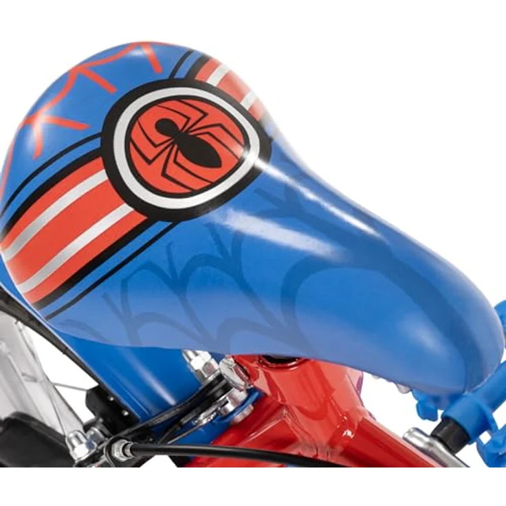 Huffy Spiderman 12" Kinderfahrrad 3-5 Jahre - Rot, mit Lenkerverkleidung, Lichtern und Geräuschen – Bild 4