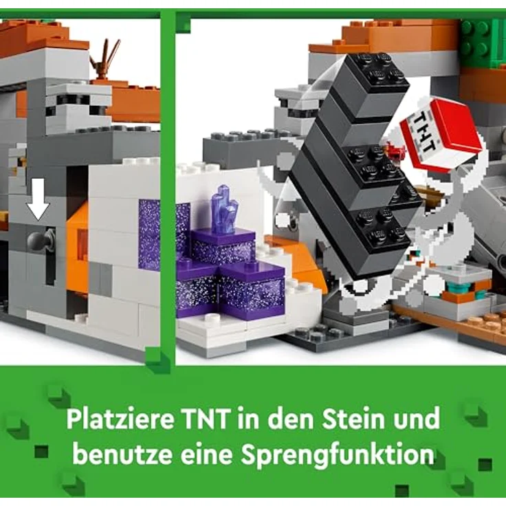 LEGO® Konstruktionsspielsteine Die Mine in den Badlands (21263), LEGO Minecraft, (538 St), Made in Europe – Bild 4